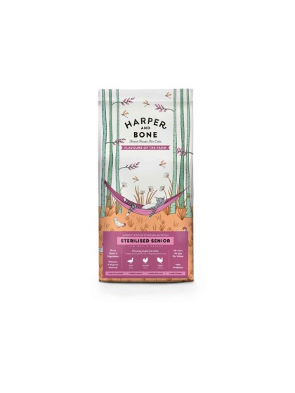 Harper and Bone Flavours Of The Farm Ξηρά Τροφή για Ηλικιωμένες Στειρωμένες Γάτες με Γαλοπούλα / Κοτόπουλο / Πάπια 2kg
