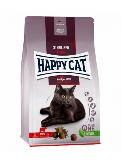 Happy Cat Sterilised Βοδινό 4kg