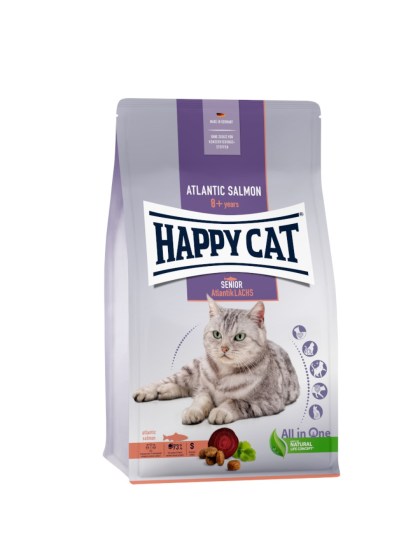 Happy Cat Senior σολωμος 4kg