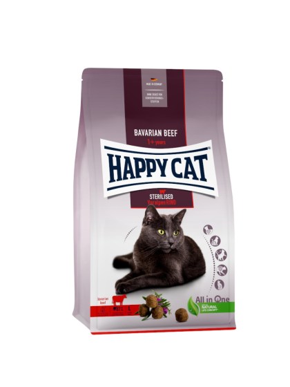 Happy Cat Adult Sterilised Βοδινό 1,3kg