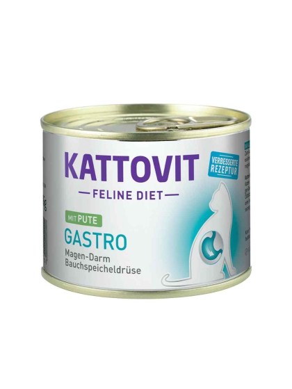Kattovit Feline Diet Gastro Turkey 185g