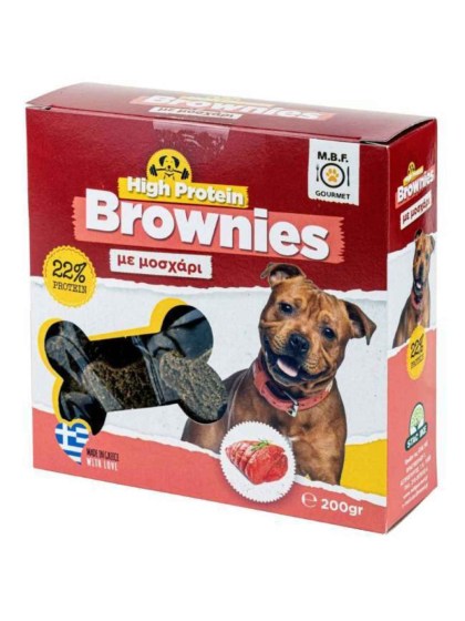 MBF Lazy Dog Brownies Με Μοσχάρι Για Σκύλους 200g