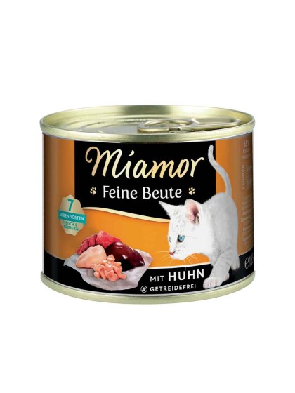 Miamor Feine Beute Adult 185g Υγρή Τροφή για Eνήλικες Γάτες σε Κονσέρβα με Κοτόπουλο