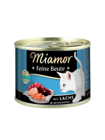 Miamor Feine Beute Adult 185g Υγρή Τροφή για Eνήλικες Γάτες σε Κονσέρβα με Σολομό