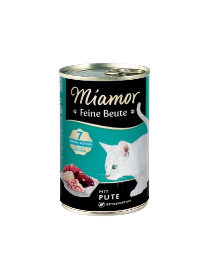 Miamor Feine Beute Adult 400g Υγρή Τροφή για Eνήλικες Γάτες σε Κονσέρβα με Γαλοπούλα