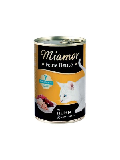 Miamor Feine Beute Adult 400g Υγρή Τροφή για Eνήλικες Γάτες σε Κονσέρβα με Κοτόπουλο