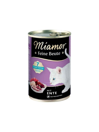 Miamor Feine Beute Adult 400g Υγρή Τροφή για Eνήλικες Γάτες σε Κονσέρβα με Πάπια