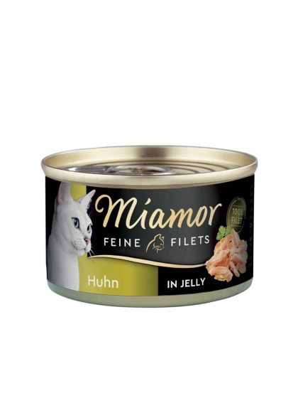 Miamor Feine Filets Jelly 100g Υγρή Τροφή για Ενήλικες Γάτες σε Κονσέρβα με Κοτόπουλο