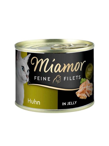 Miamor Feine Filets Jelly 185g Υγρή Τροφή για Ενήλικες Γάτες σε Κονσέρβα με Κοτόπουλο