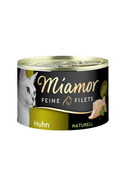 Miamor Feine Filets Naturelle 156g Υγρή Τροφή για Ενήλικες Γάτες σε Κονσέρβα με Κοτόπουλο