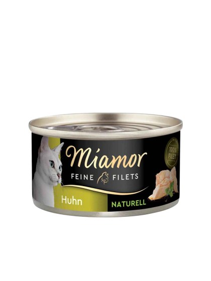 Miamor Feine Filets Naturelle 80g Υγρή Τροφή για Ενήλικες Γάτες σε Κονσέρβα με Κοτόπουλο