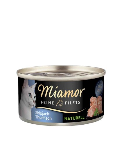 Miamor Feine Filets Naturelle 80g Υγρή Τροφή για Ενήλικες Γάτες σε Κονσέρβα με Τόνο