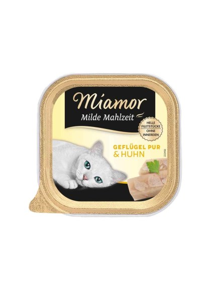 Miamor Milde Mahlzeit Adult Pure 100g Για Ενήλικες Γάτες με Πουλερικά και Κοτόπουλο