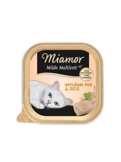 Miamor Milde Mahlzeit Adult Pure 100g Για Ενήλικες Γάτες με Πουλερικά και Ρύζι