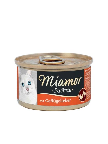 Miamor Pastete Poultry & Liver 85g Για Ενήλικες Γάτες με Πουλερικά και Συκώτι