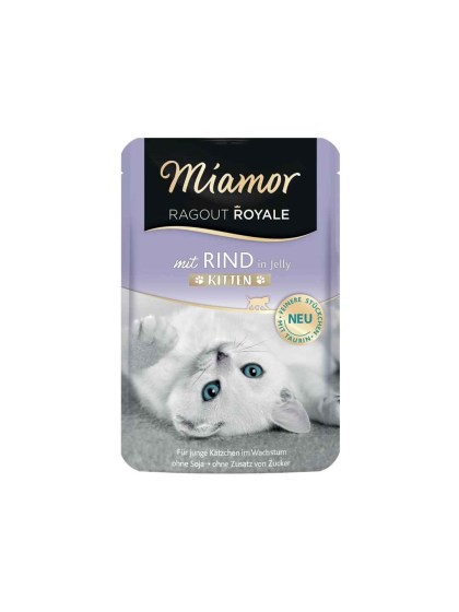 Miamor Ragout Royale Jelly 100g Υγρή Τροφή για Ανήλικες Γάτες σε Φακελάκι με Βοδινό