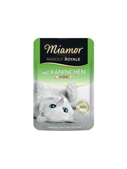Miamor Ragout Royale Jelly 100g Υγρή Τροφή για Ενήλικες Γάτες σε Φακελάκι με Κουνέλι