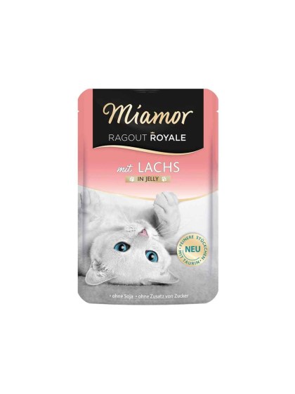 Miamor Ragout Royale Jelly 100g Υγρή Τροφή για Ενήλικες Γάτες σε Φακελάκι με Σολομό