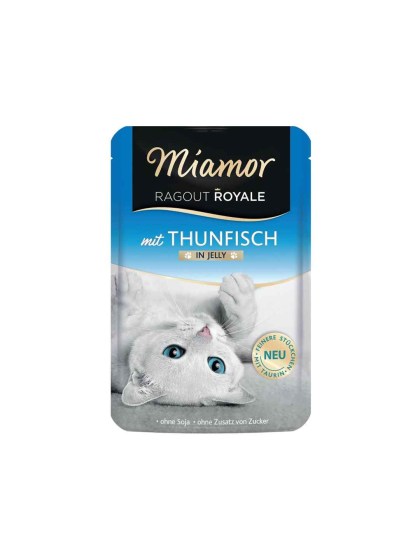 Miamor Ragout Royale Jelly 100g Υγρή Τροφή για Ενήλικες Γάτες σε Φακελάκι με Τόνο
