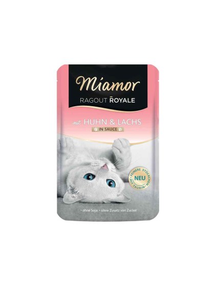 Miamor Ragout Royale Sauce 100g Υγρή Τροφή για Ενήλικες Γάτες σε Φακελάκι με Κοτόπουλο και Σολομό