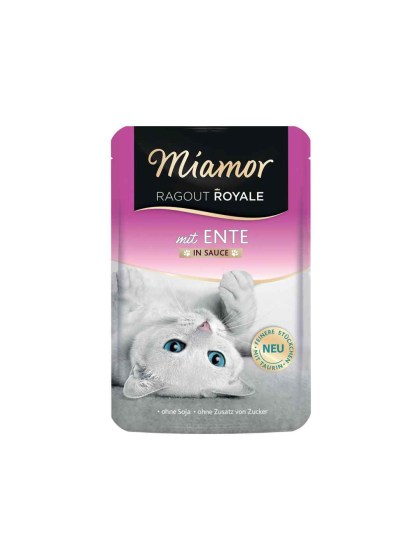 Miamor Ragout Royale Sauce 100g Υγρή Τροφή για Ενήλικες Γάτες σε Φακελάκι με Πάπια