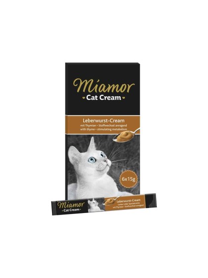 Miamor Snack Liver Cream 6x15g