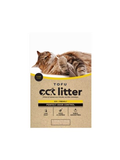 Pet Camelot Tofu Cat Litter Classic Άμμος Γάτας χωρίς άρωμα 2.5kg
