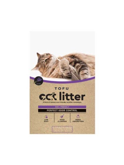 Pet Camelot Tofu Cat Litter Lavender Άμμος Γάτας με άρωμα Λεβάντα 2.5kg
