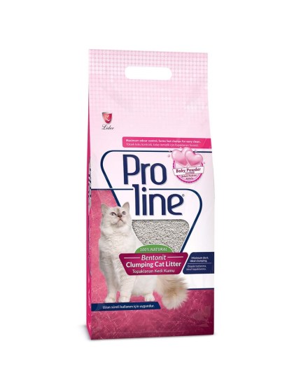 Proline Cat Litter Άμμος για Γάτες με Παιδική Πούδρα 10lt