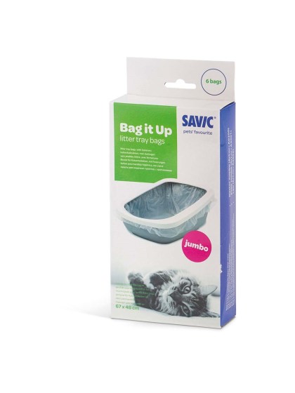 SAVIC Bag It Up Jumbo Σακούλες για τουαλέτα Γάτας 67x48cm 6τμχ