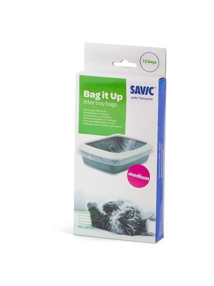 SAVIC Bag It Up Σακούλες για τουαλέτα Γάτας 42x32cm Medium 12τμχ