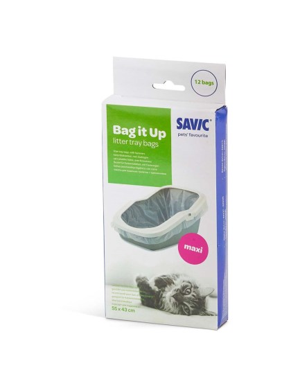 SAVIC Bag It Up Σακούλες για τουαλέτα Γάτας 55x43cm Maxi 12τμχ