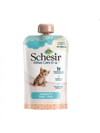 Schesir Kitten Care 0-6 Υγρή Τροφή για Ανήλικες Γάτες με Τόνο 150gr
