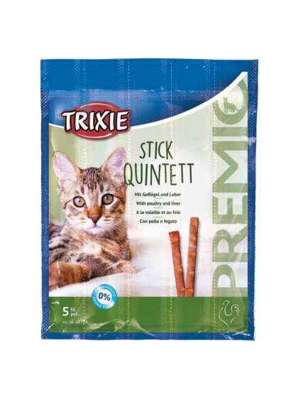 Trixie Premio Λιχουδιές σε Stick Γάτας με Πουλερικά & Συκώτι 5τμχ 5gr