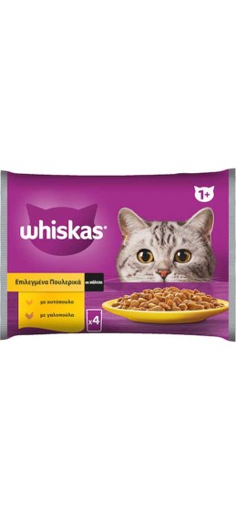 Whiskas Multipack Σε Σάλτσα Με Πουλερικά 4x85g