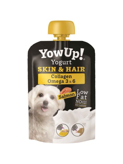 YowUp Dog Yogurt Skin & Hair Salmon Pouch Γιαούρτι Σκύλου 115gr